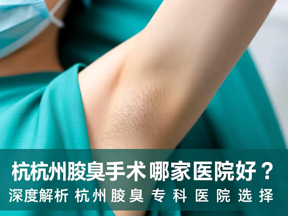 杭州腋臭手术哪家医院好？深度解析杭州腋臭专科医院选择