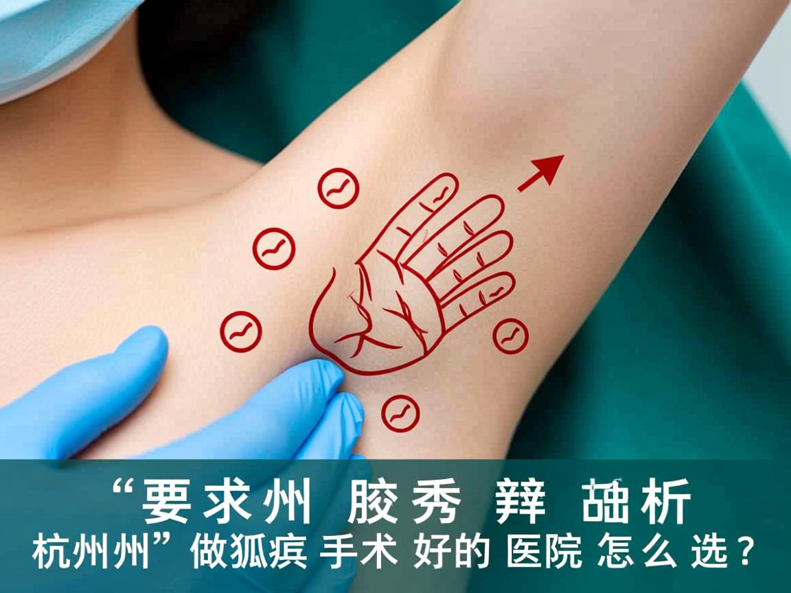 杭州腋秀解析，杭州做狐臭手术好的医院怎么选？