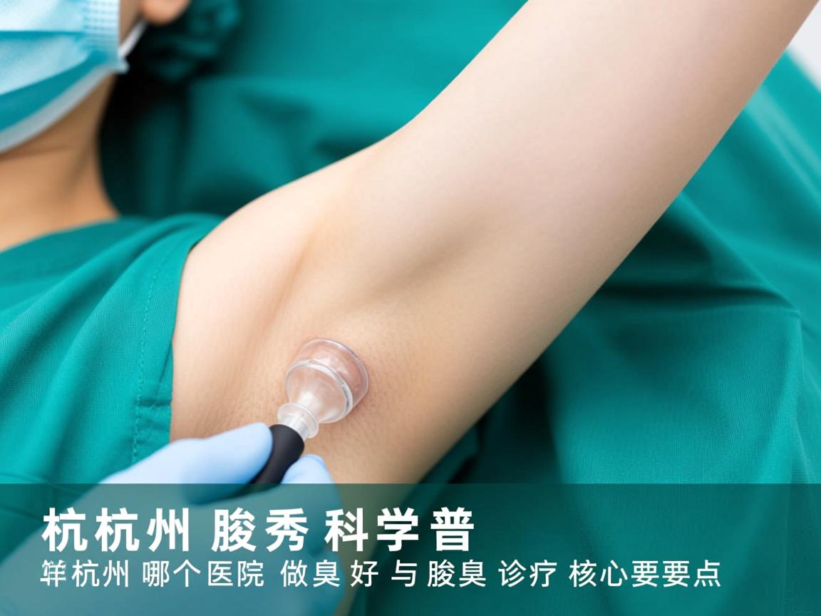 杭州腋秀科普，详解杭州哪个医院做腋臭好与腋臭诊疗核心要点