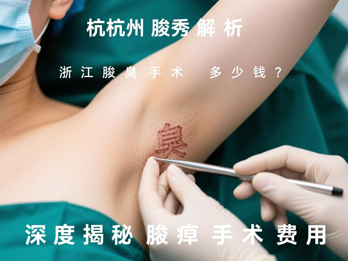 杭州腋秀解析，浙江腋臭手术多少钱？深度揭秘腋臭手术费用