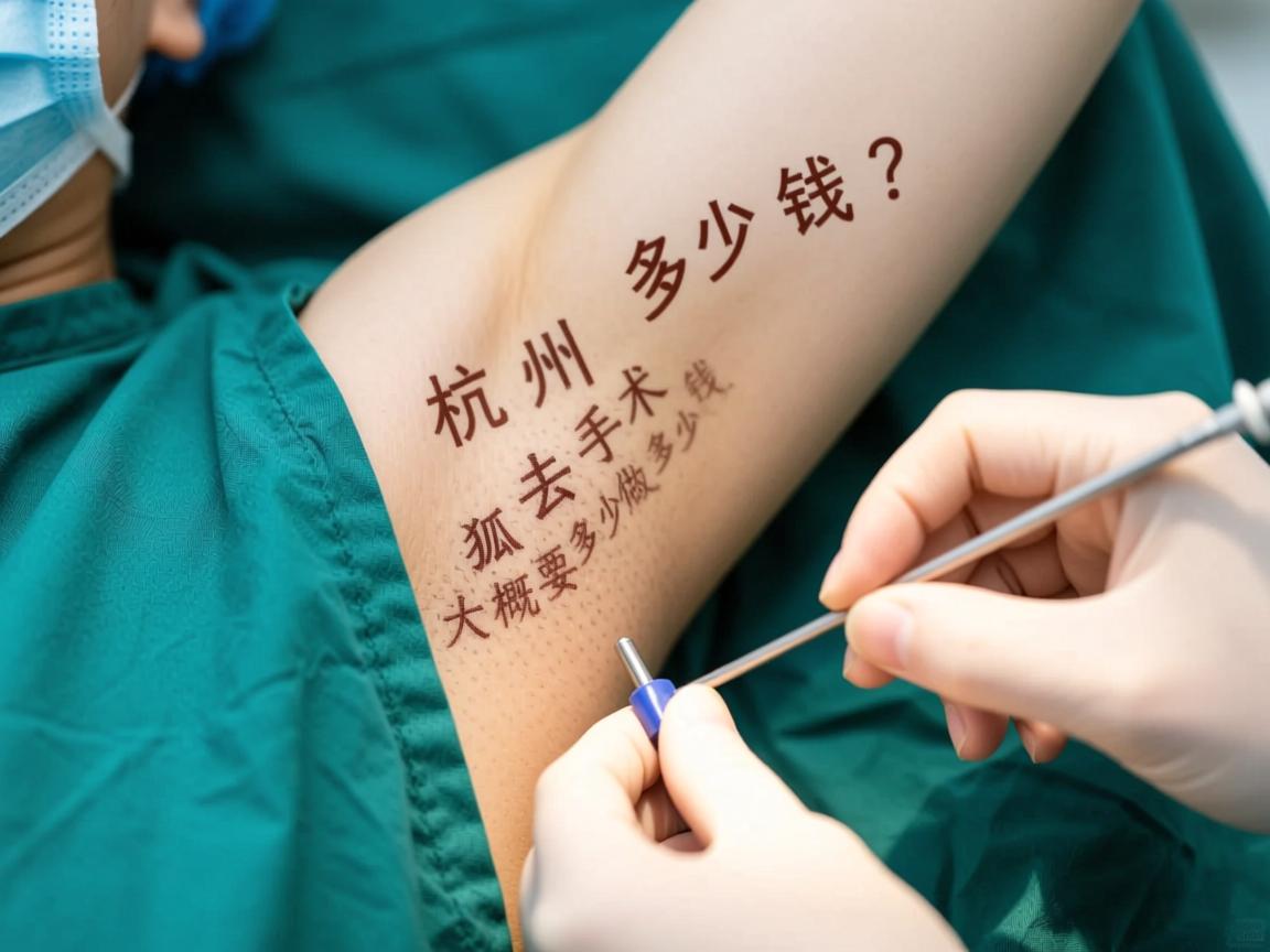 杭州腋臭手术多少钱？详解杭州做去狐臭手术大概要多少钱