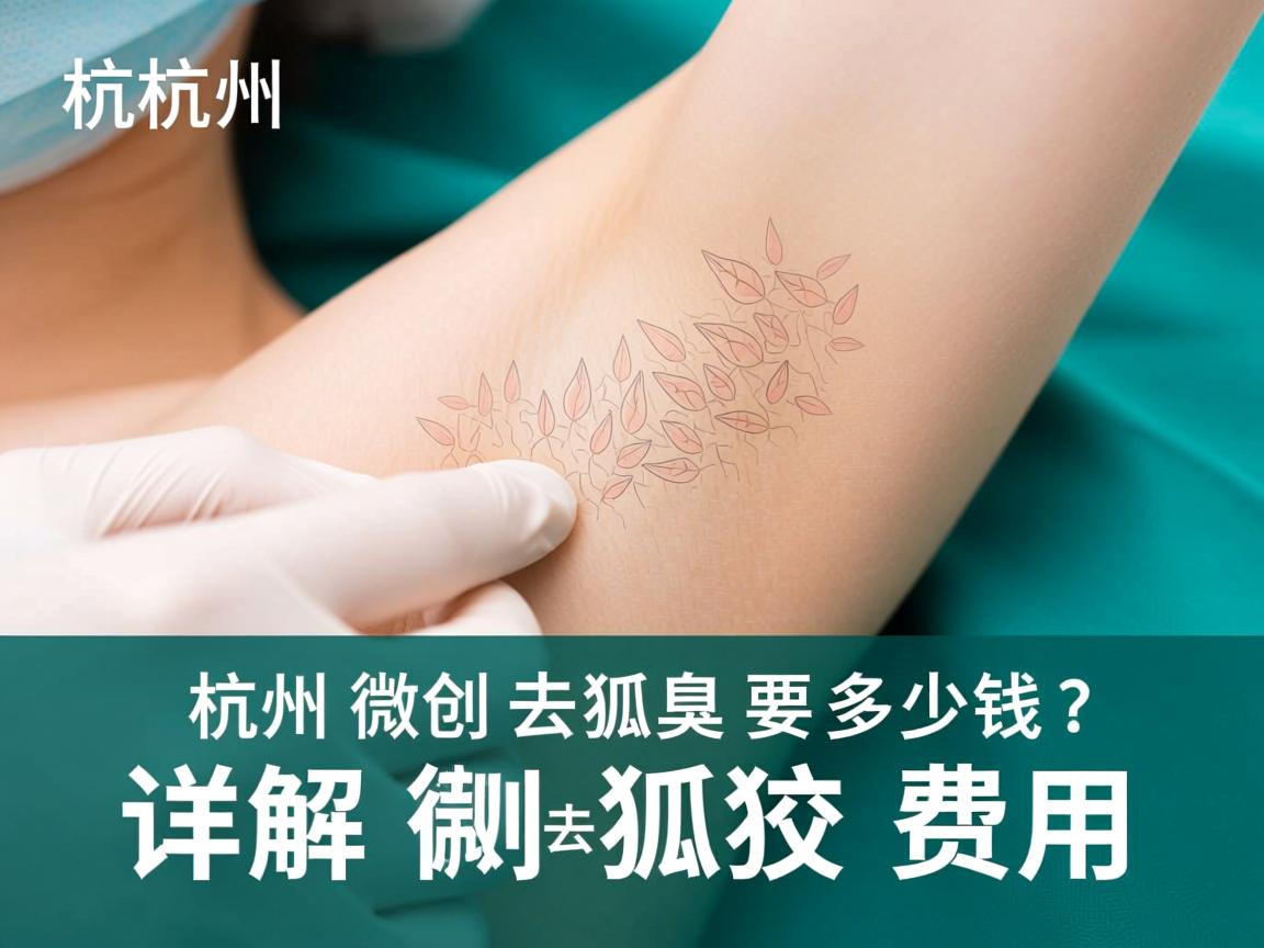 杭州微创去狐臭要多少钱？详解微创去狐臭费用
