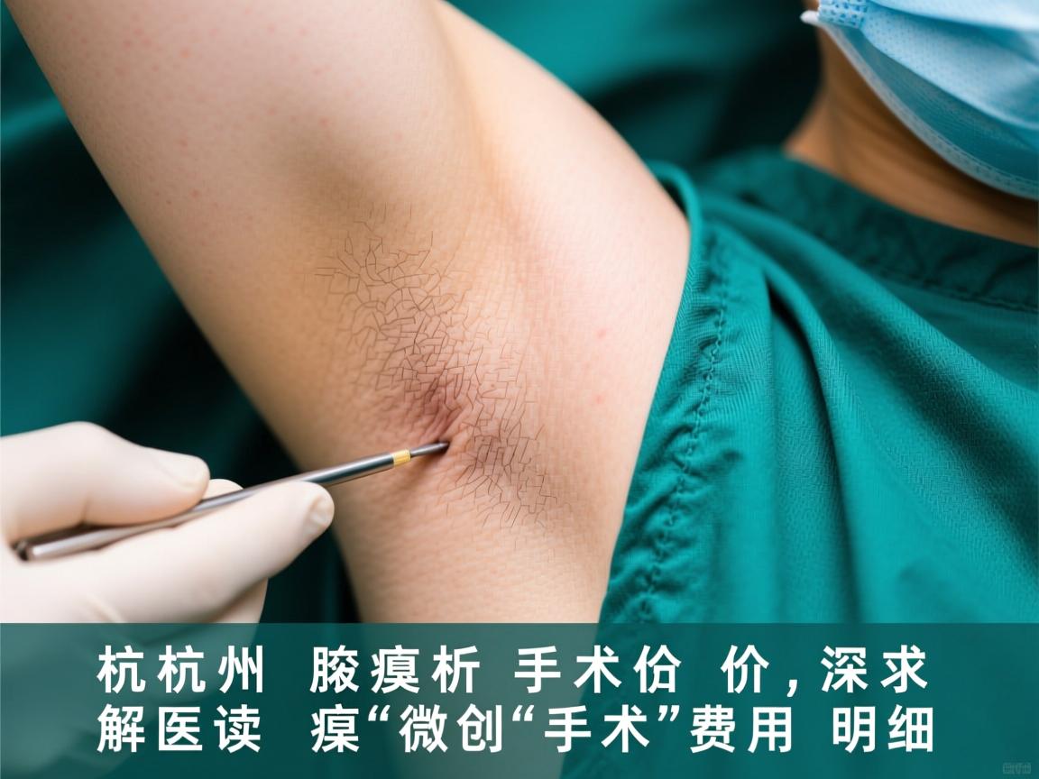 杭州腋臭手术价格解析，深度解读腋臭微创手术费用明细