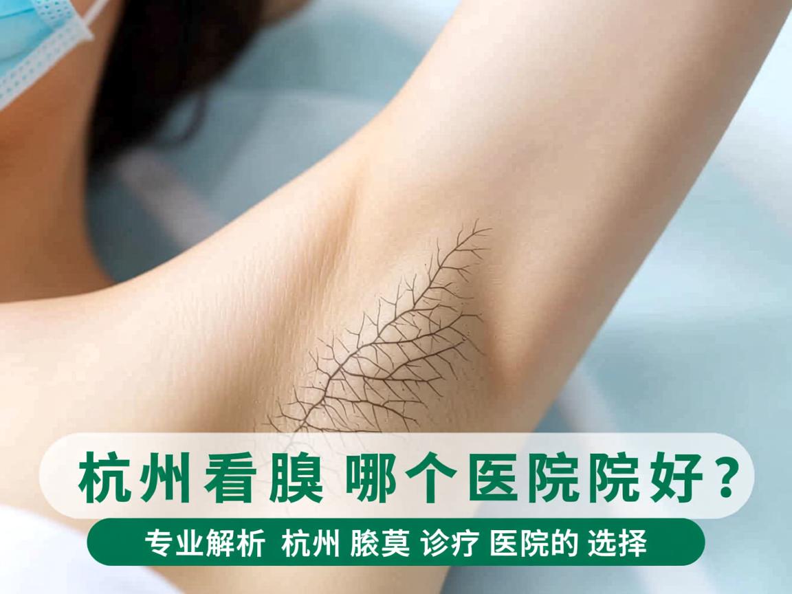 杭州看腋臭哪个医院好？专业解析杭州腋臭诊疗医院的选择