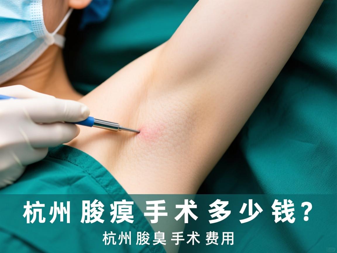 杭州腋臭手术多少钱？详解杭州腋臭手术费用