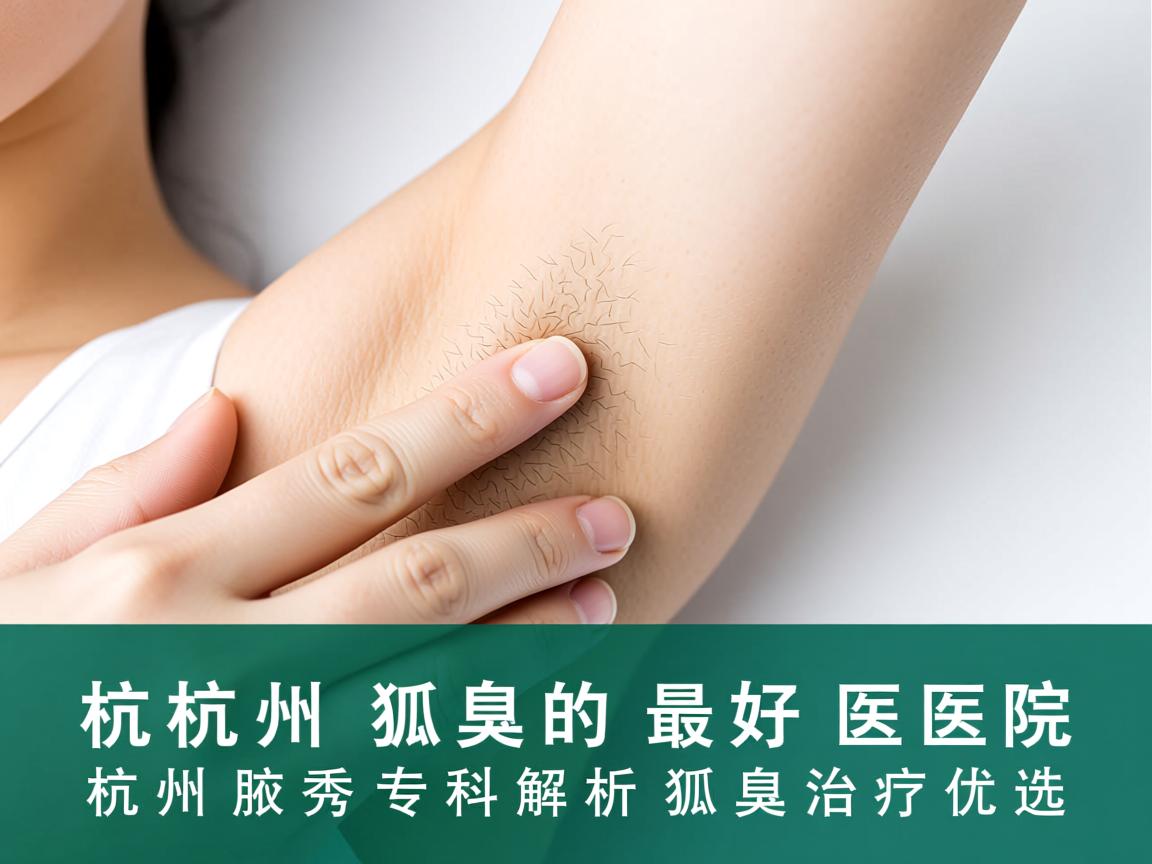 杭州狐臭的最好医院，杭州腋秀专科解析狐臭治疗优选