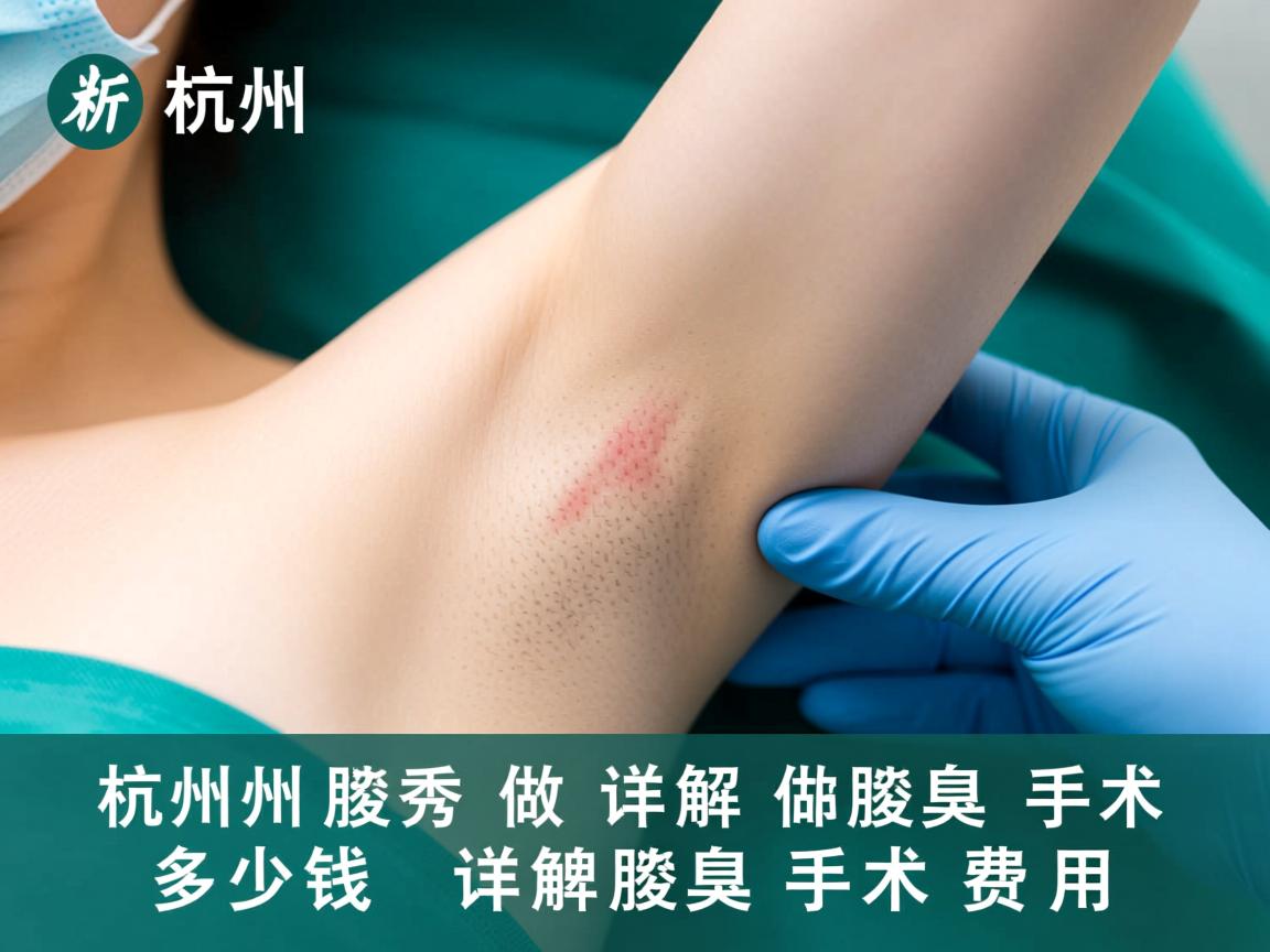 杭州腋秀解析，杭州做腋臭手术多少钱，详解腋臭手术费用