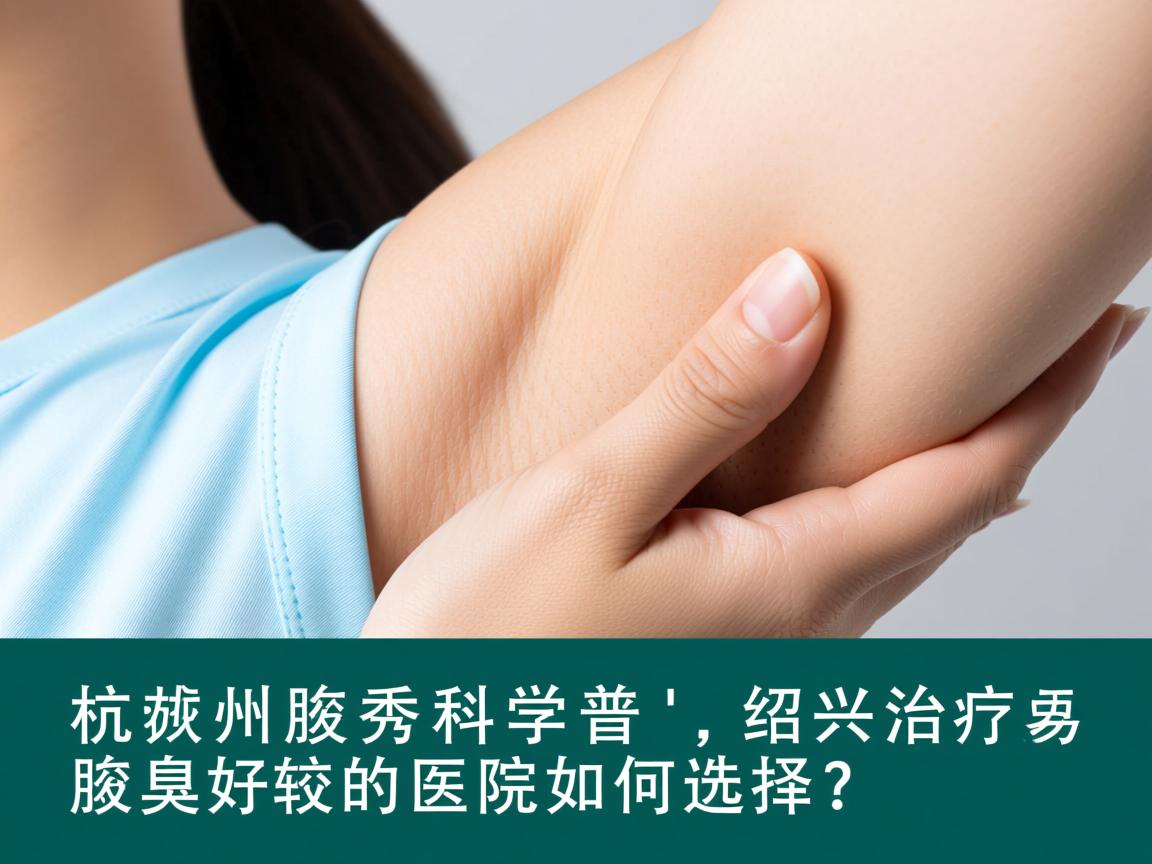 杭州腋秀科普，绍兴治疗腋臭较好的医院如何选择？