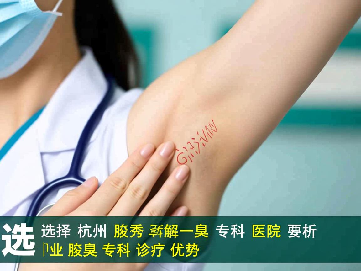 选择杭州腋秀腋臭专科医院，解析专业腋臭专科的诊疗优势