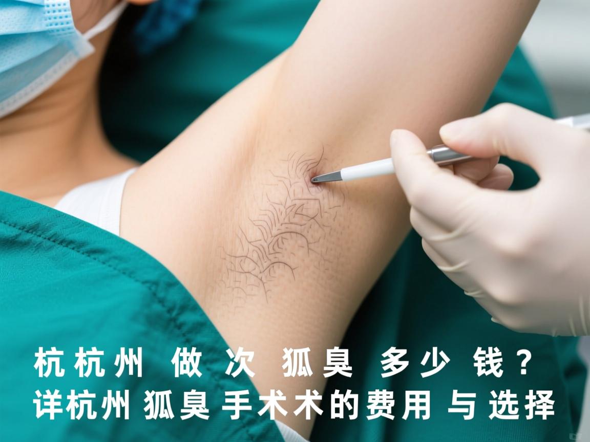 杭州做次狐臭多少钱？详解杭州狐臭手术的费用与选择