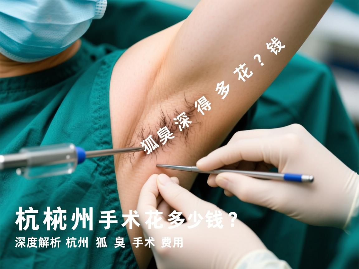 杭州狐臭手术得花多少钱？深度解析杭州狐臭手术费用