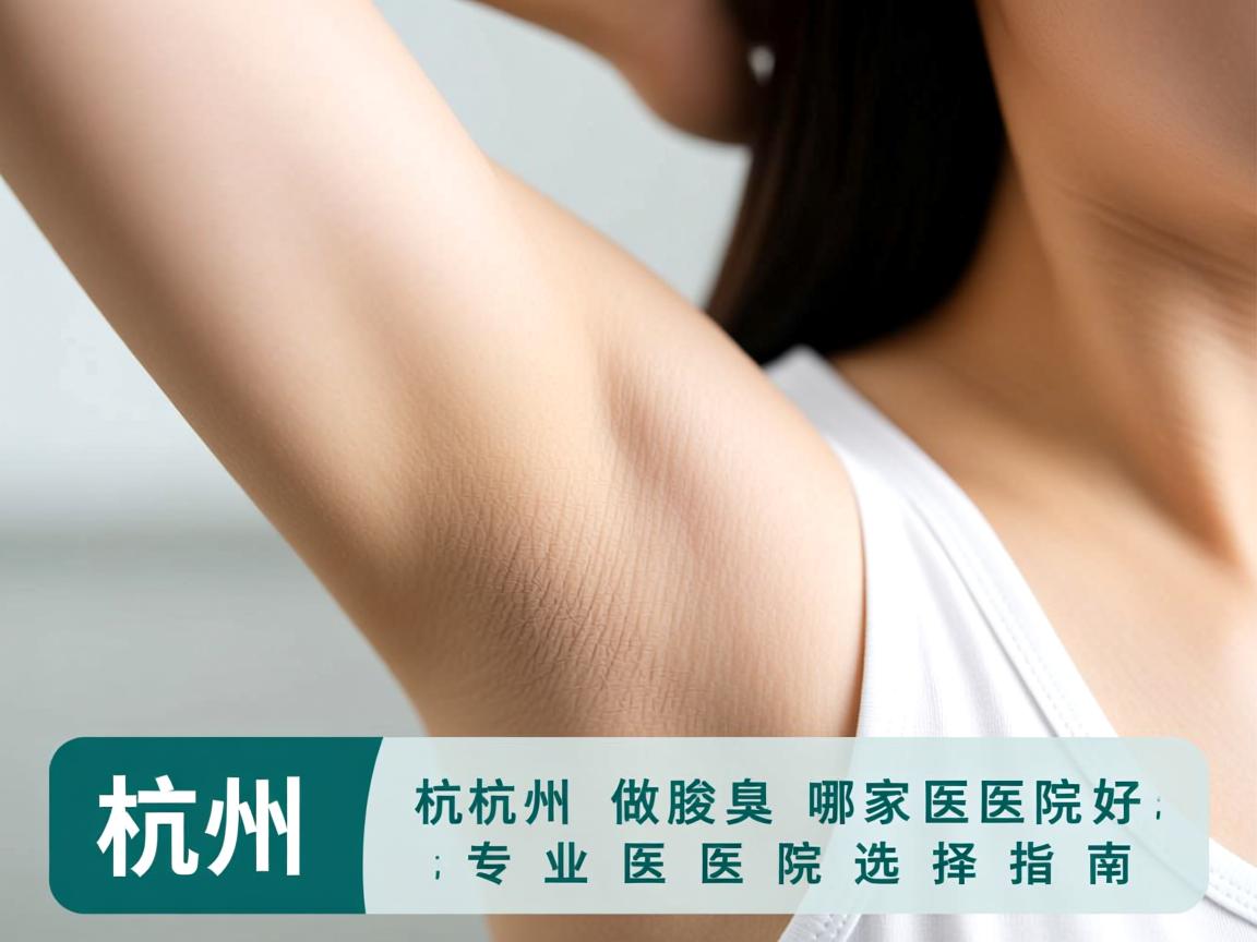 杭州腋秀解析，杭州做腋臭哪家医院好，专业医院选择指南