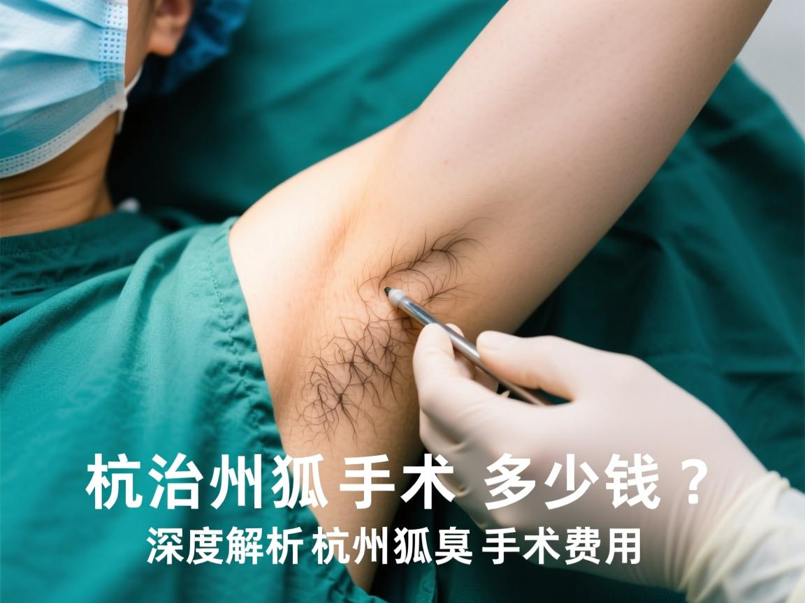 杭州治疗狐臭手术多少钱？深度解析杭州狐臭手术费用