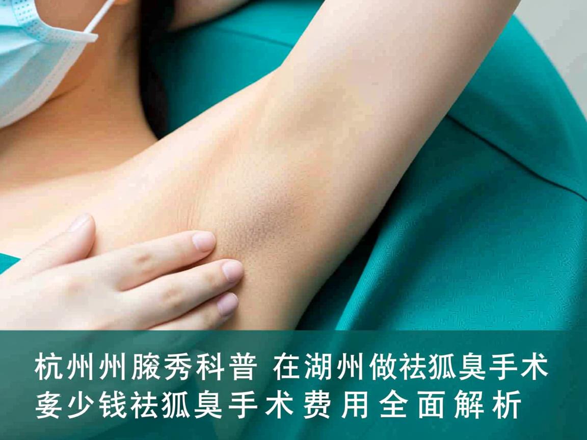 杭州腋秀科普，在湖州做祛狐臭手术要多少钱，祛狐臭手术费用全面解析
