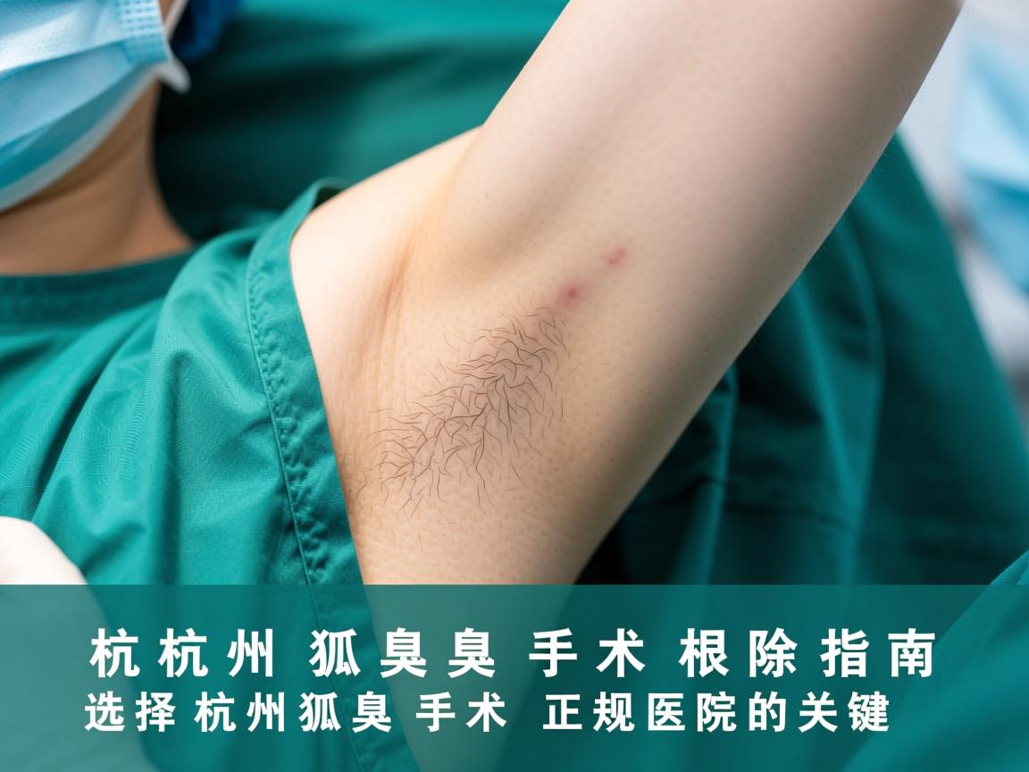 杭州狐臭手术根除指南，选择杭州狐臭手术正规医院的关键