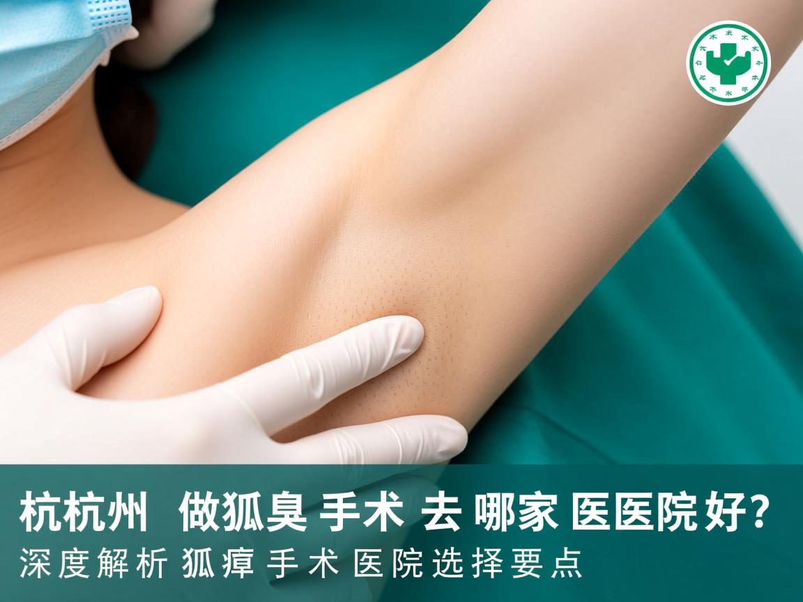 杭州做狐臭手术去哪家医院好？深度解析狐臭手术医院选择要点