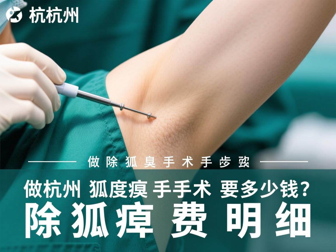 杭州做除狐臭手术要多少钱？深度解析除狐臭手术费用明细