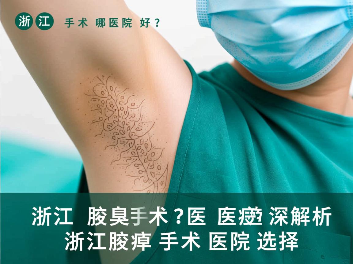 浙江腋臭手术哪医院好？深度解析浙江腋臭手术医院选择