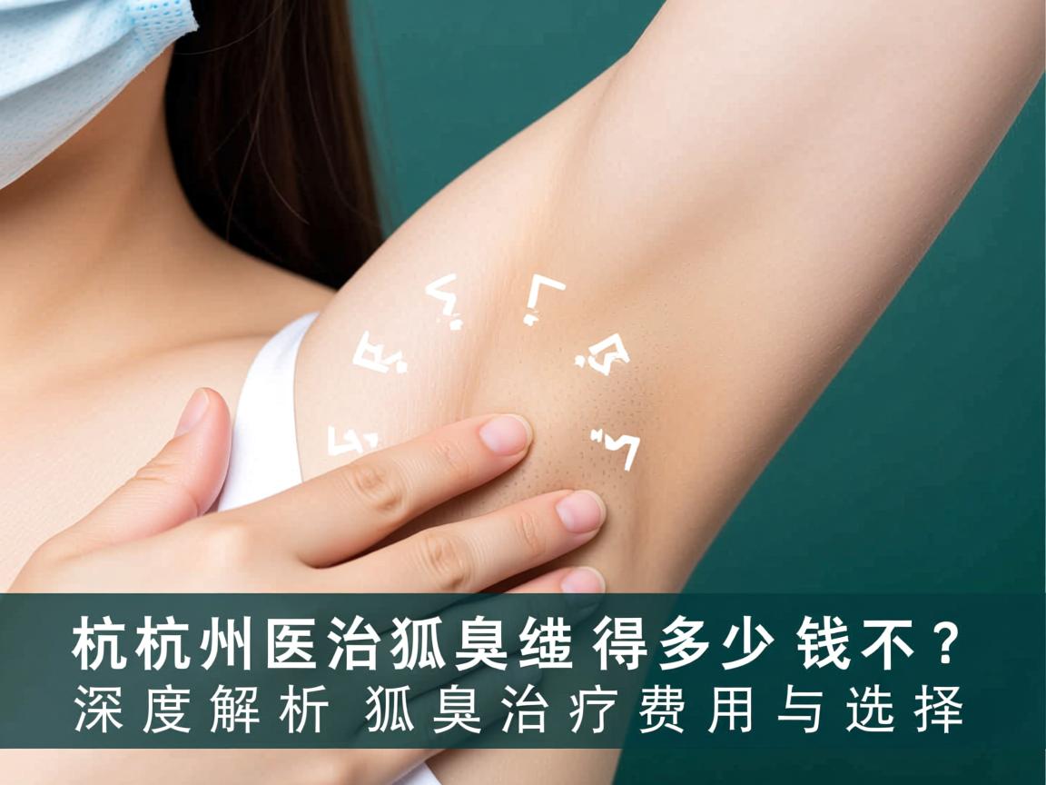 杭州治狐臭得多少钱？深度解析狐臭治疗费用与选择