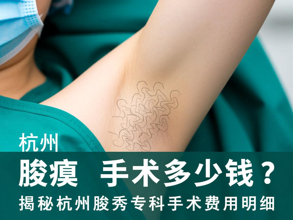 杭州腋臭手术多少钱？揭秘杭州腋秀专科手术费用明细
