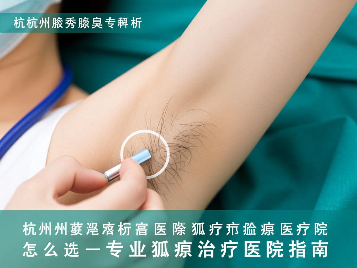 杭州腋秀腋臭专科解析，杭州治疗狐臭医院怎么选，专业狐臭治疗医院指南