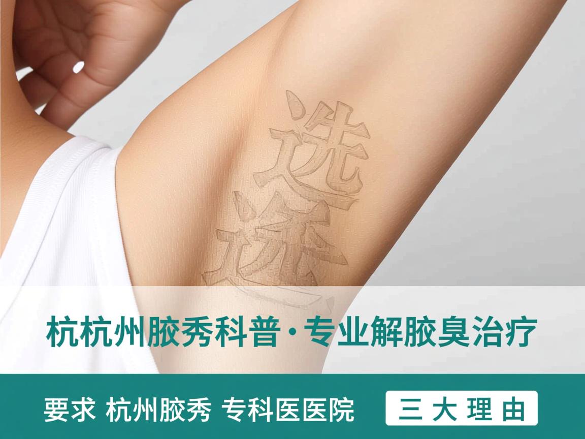杭州腋秀科普，专业解析腋臭治疗，选择杭州腋秀专科医院的三大理由
