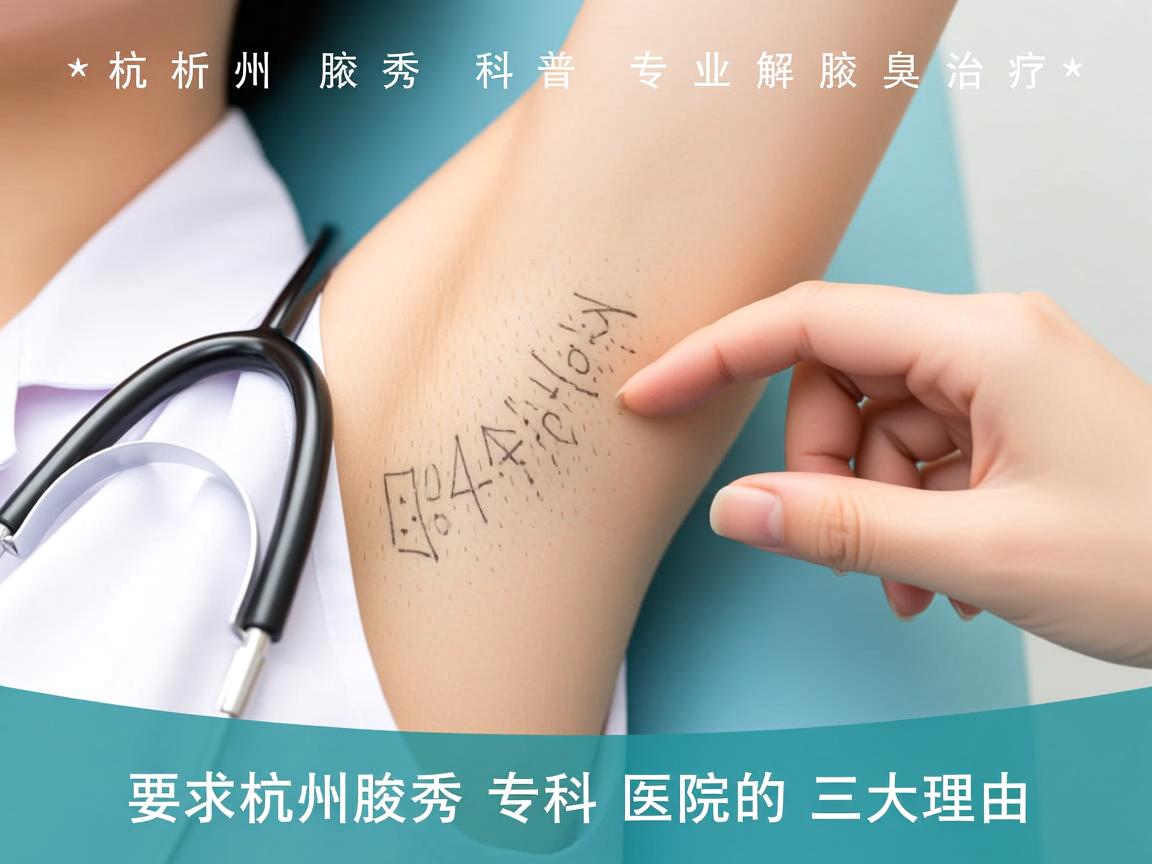 杭州腋秀科普，专业解析腋臭治疗，选择杭州腋秀专科医院的三大理由