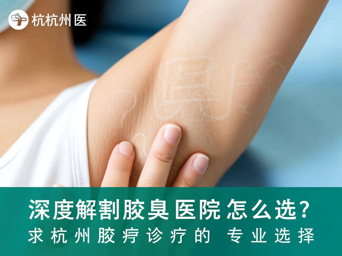 杭州割腋臭医院怎么选？深度解析杭州腋臭诊疗的专业选择
