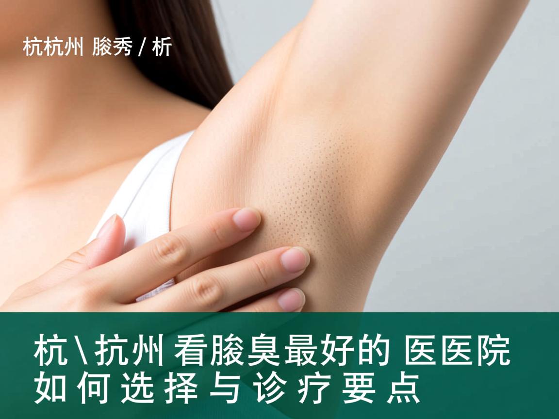 杭州腋秀解析，杭州看腋臭最好的医院如何选择与诊疗要点