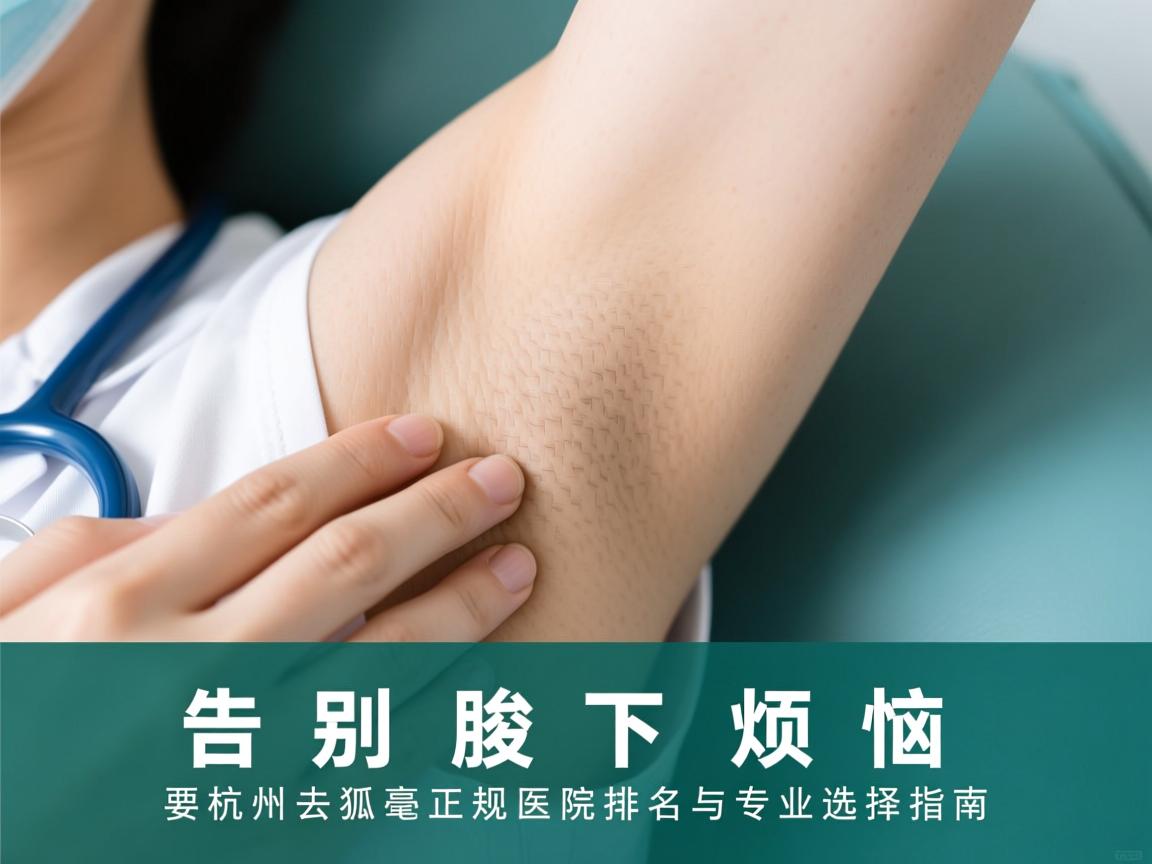 告别腋下烦恼，杭州去狐臭正规医院排名与专业选择指南