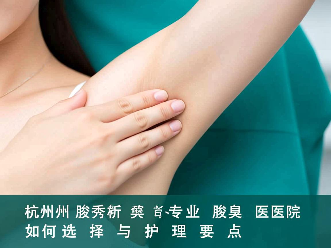杭州腋秀解析，杭州专业腋臭医院如何选择与护理要点