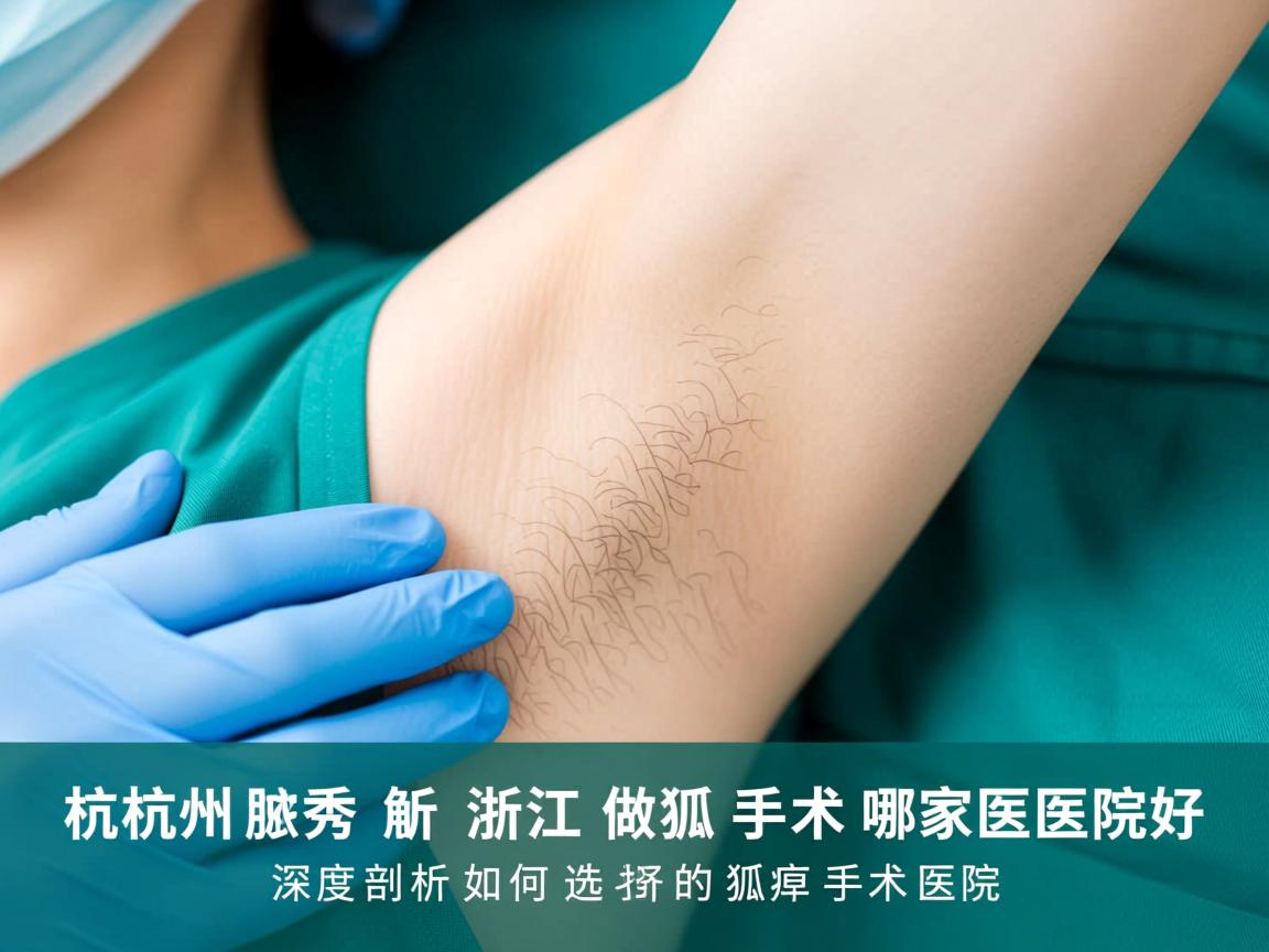 杭州腋秀解析，浙江做狐臭手术哪家医院好，深度剖析如何选择好的狐臭手术医院