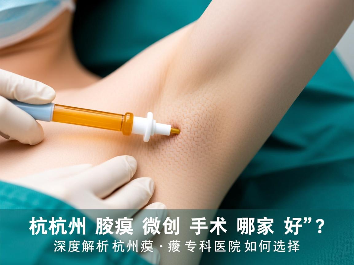 杭州腋臭微创手术哪家好？深度解析杭州腋臭专科医院如何选择