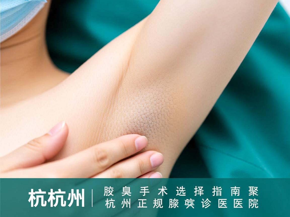 杭州腋臭手术选择指南，聚焦杭州正规腋臭诊疗医院