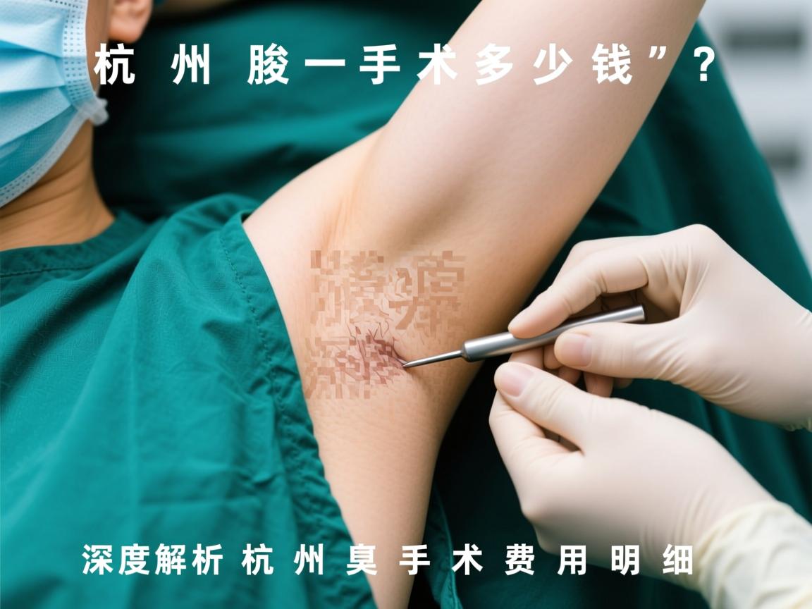 杭州腋臭手术多少钱？深度解析杭州腋臭手术费用明细