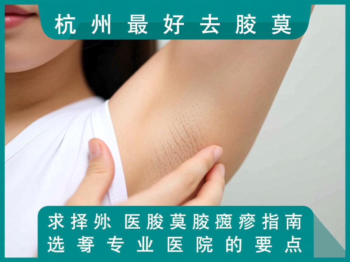 杭州最好的去腋臭医院指南，选择专业腋臭医院的要点
