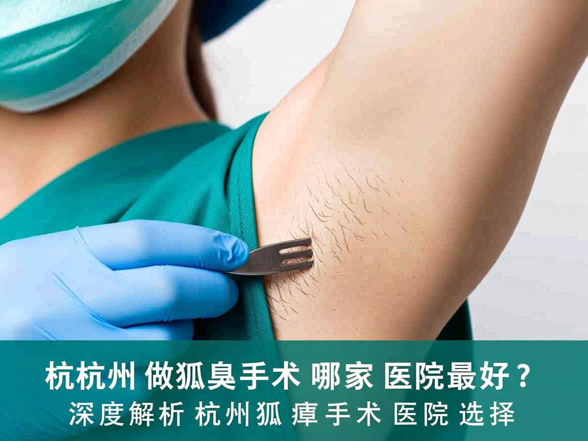 杭州做狐臭手术哪家医院最好？深度解析杭州狐臭手术医院选择