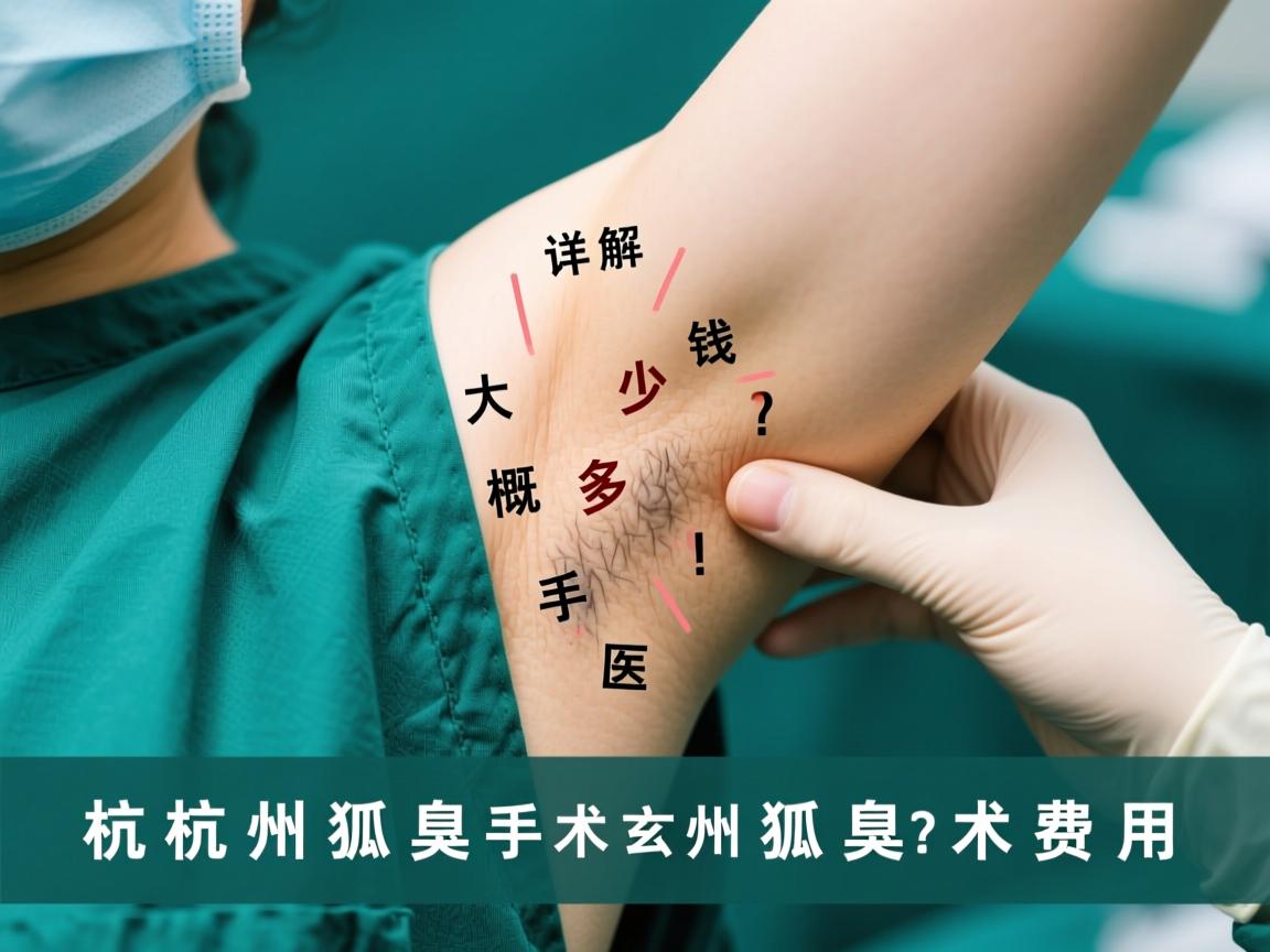 杭州狐臭手术大概多少钱？详解杭州狐臭手术费用