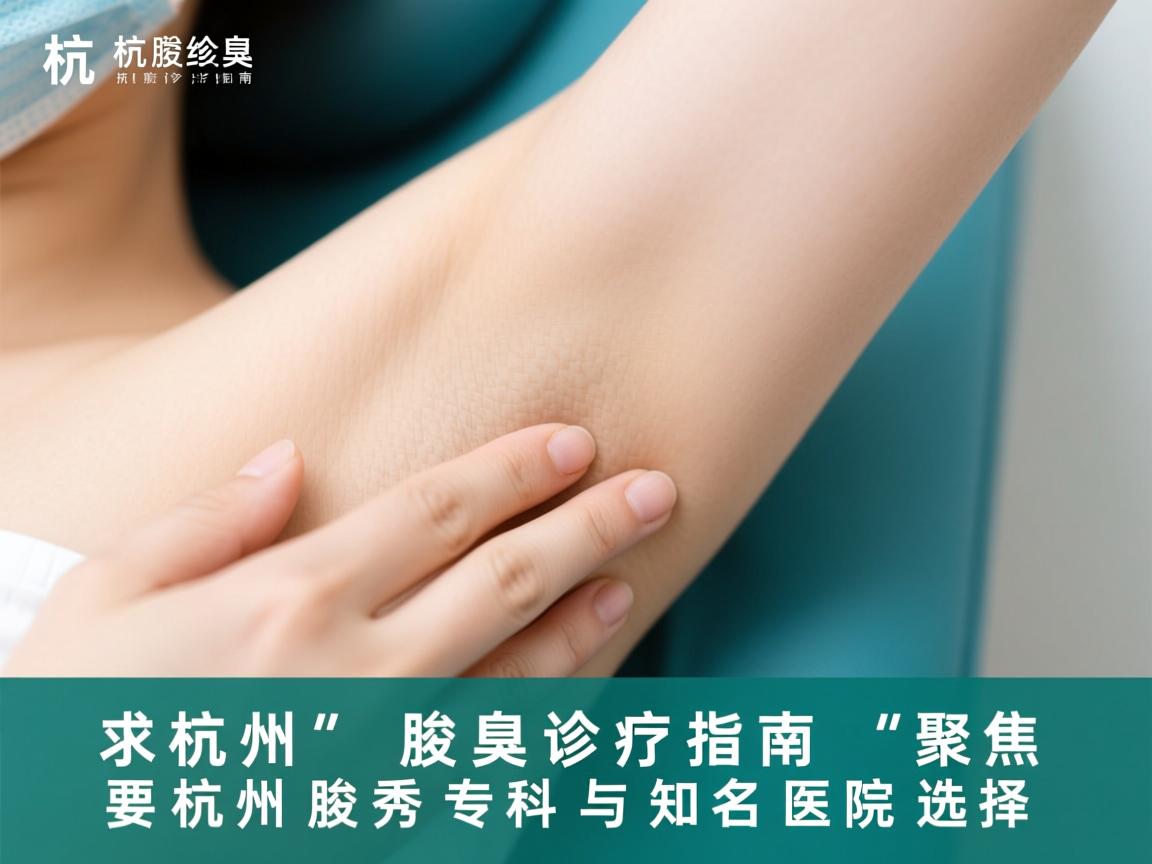 杭州腋臭诊疗指南，聚焦杭州腋秀专科与知名医院选择