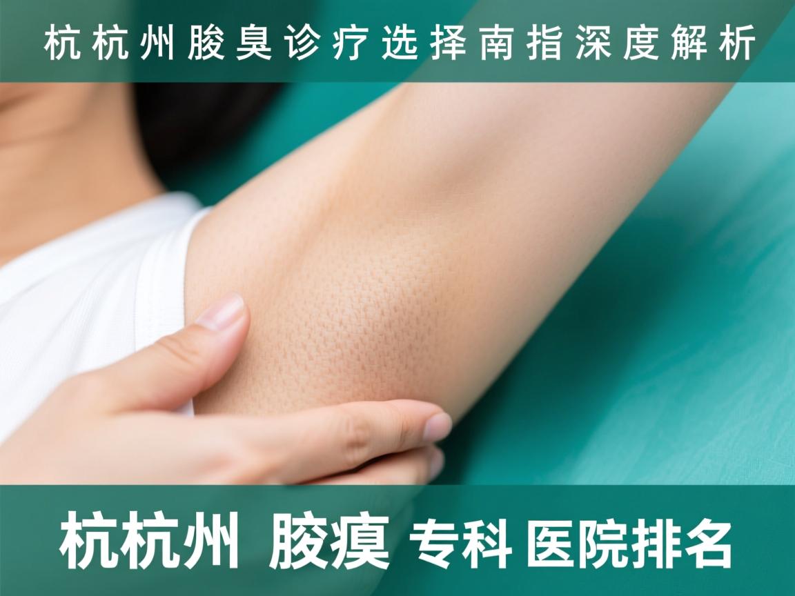 杭州腋臭诊疗选择指南，深度解析杭州腋臭专科医院排名