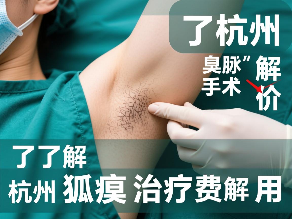 了解杭州腋臭手术价格 解析杭州狐臭治疗费用