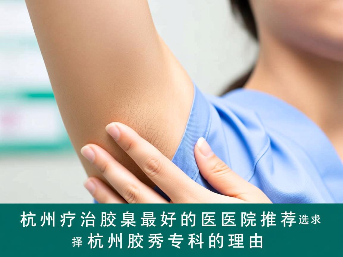 杭州治疗腋臭最好的医院推荐，选择杭州腋秀专科的理由