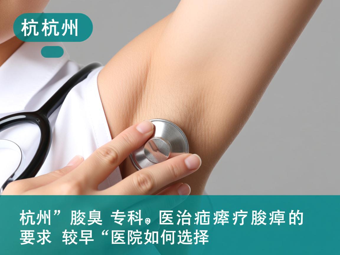 杭州腋臭专科医院解读，杭州较早治疗腋臭的医院如何选择