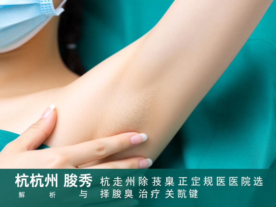 杭州腋秀解析，杭州除腋臭正规医院的选择与腋臭治疗关键