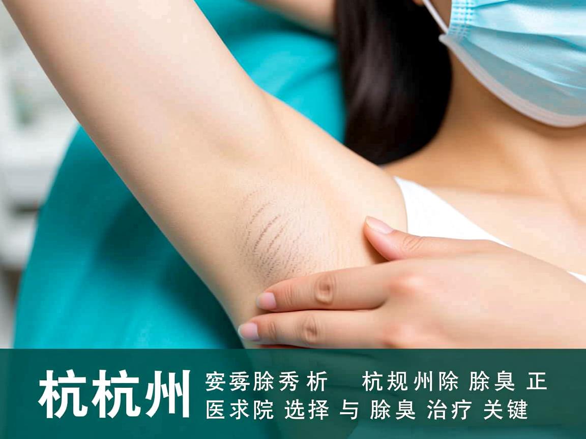 杭州腋秀解析，杭州除腋臭正规医院的选择与腋臭治疗关键