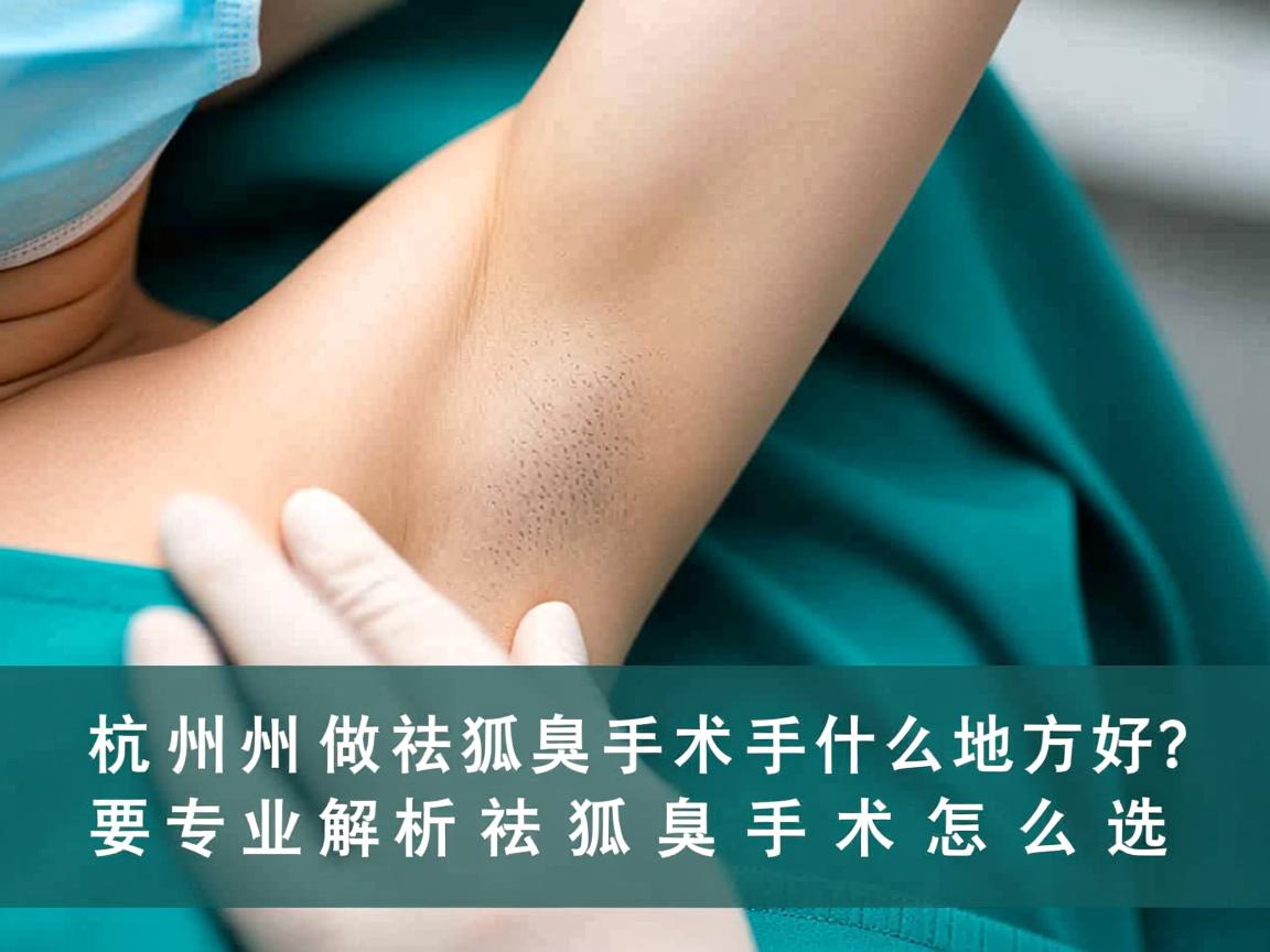 杭州做祛狐臭手术什么地方好?专业解析祛狐臭手术怎么选 杭州做祛狐臭手术什么地方好?专业解析祛狐臭手术怎么选