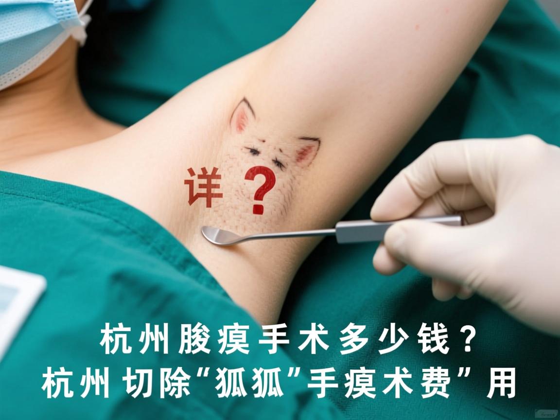 杭州腋臭手术多少钱？详解杭州切除狐臭手术费用