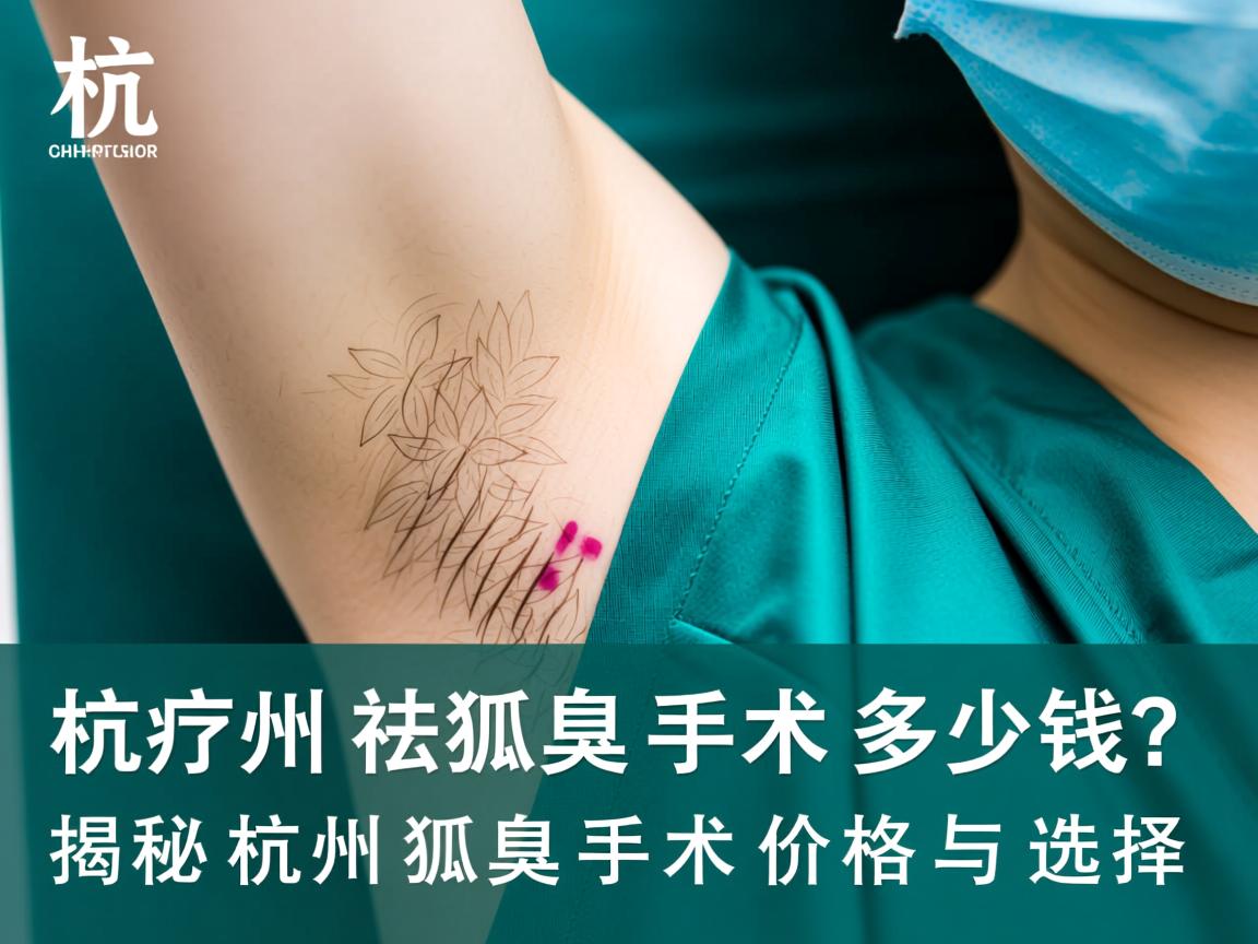 杭州祛狐臭手术多少钱？揭秘杭州狐臭手术价格与选择