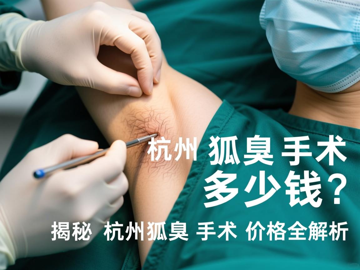 杭州狐臭手术多少钱？揭秘杭州狐臭手术价格全解析