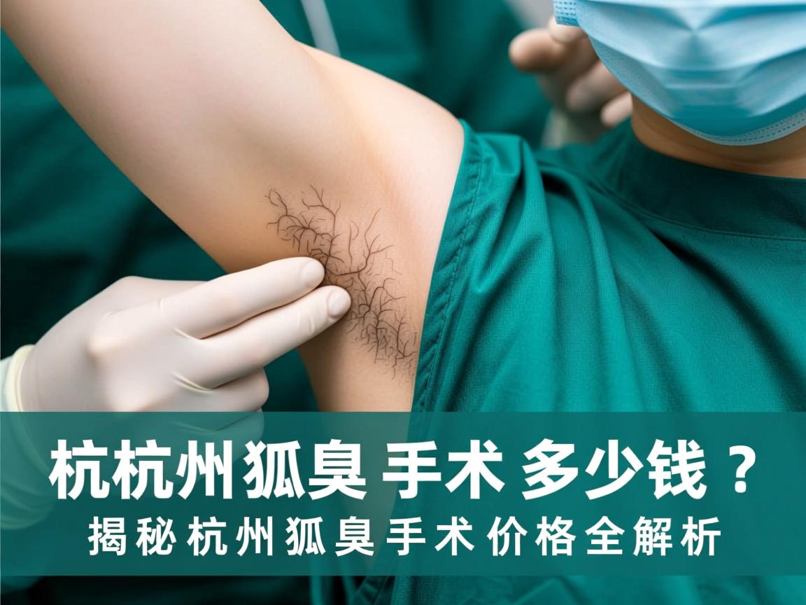 杭州狐臭手术多少钱？揭秘杭州狐臭手术价格全解析